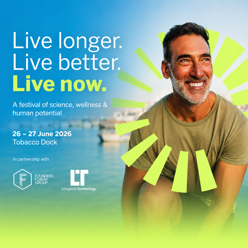 A festival of science, wellness & human potential. 26 – 27 June 2026 | Tobacco Dock
