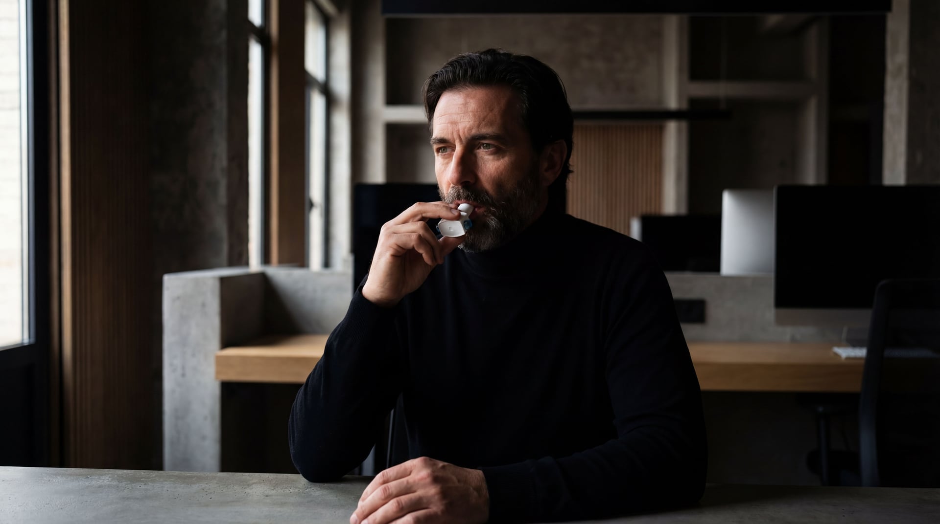 Tech founder using NADairX® in modern workspace